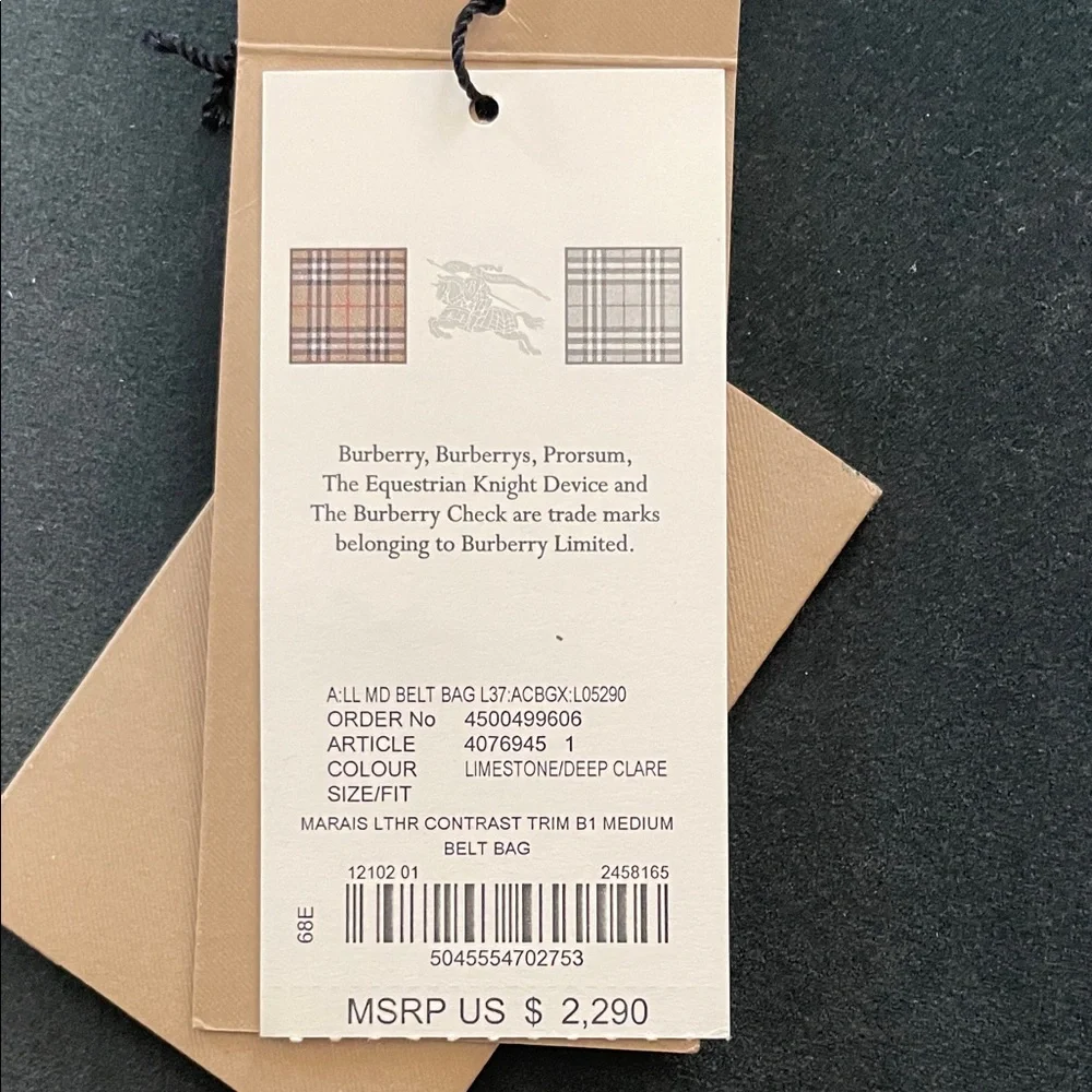 Burberry features gold